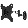 Black steel construction tv rack swing new display wall mount rotating