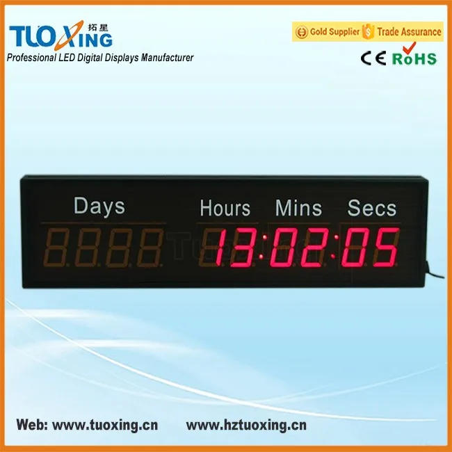 10000 Days Led Digital Countdown Timer Wall Mount Buy Led Digital