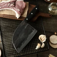 

Full Tang Kitchen Knife Professional High Carbon Steel Powerful Heavy Chopper Hand Forged Broad Butcher Knife for Heavy Duty