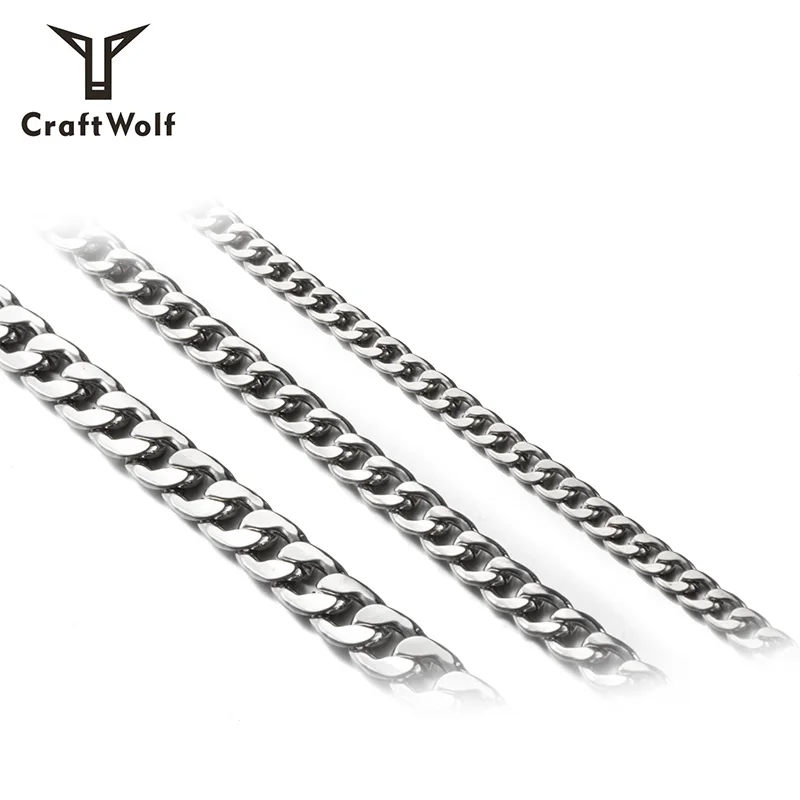 

Craft Wolf Fashion Jewellery 2019 316L Stainless Steel Chain Necklace