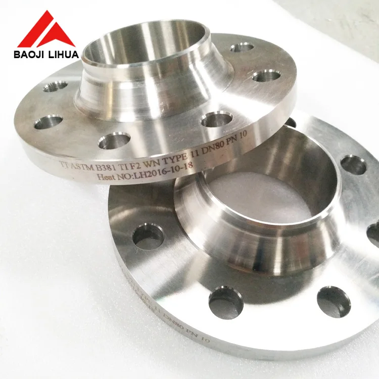 Hot sale long nozzle weld neck flange titanium pipe flange