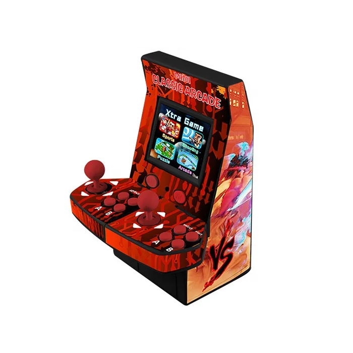 

2018 Cheap toys family handheld mini arcade gaming console CT881, Red