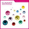 Brand new ruby hair accessories flatback cabochon acrylic 20mm rhinestone nail with high quality