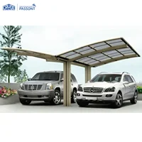 

Factory direct price Y shape outdoor sun shade aluminum carport for two cars