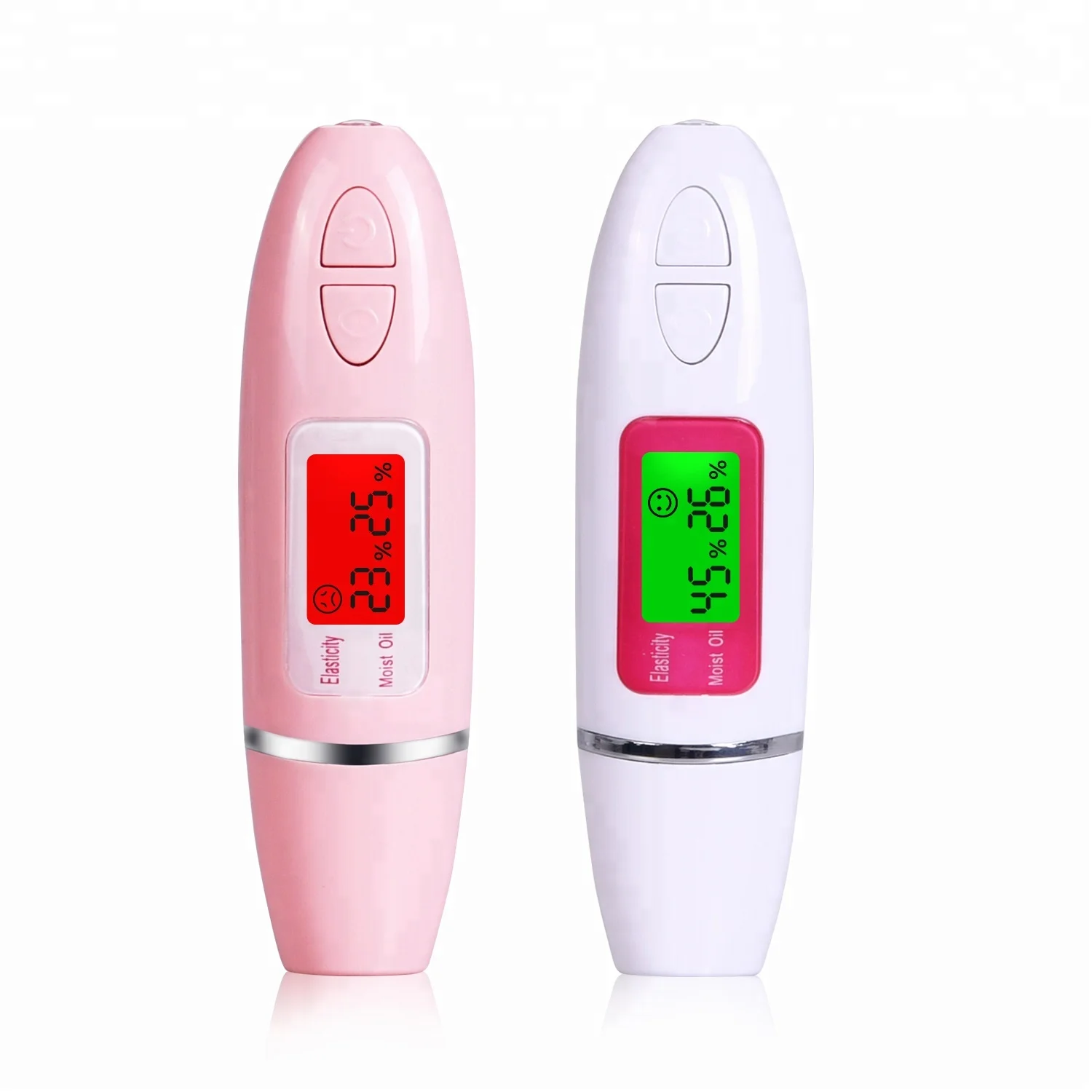 

2019 New Design Pen Style Moisture Oil Test Digital Skin Analysis Machine With LCD Light, White;pink;customed