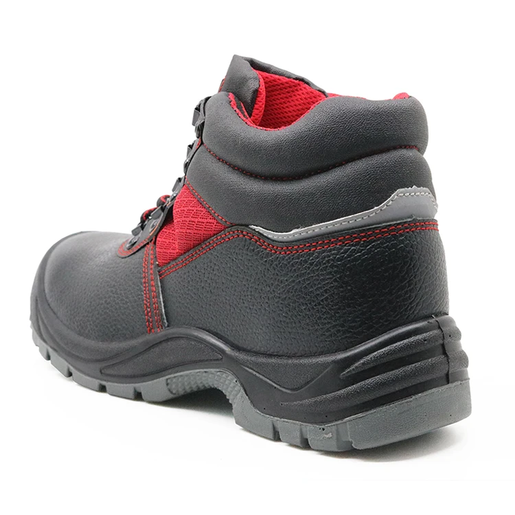 Tiger Master Brand Black Leather Pu Sole Steel Toe Puncture Proof Anti