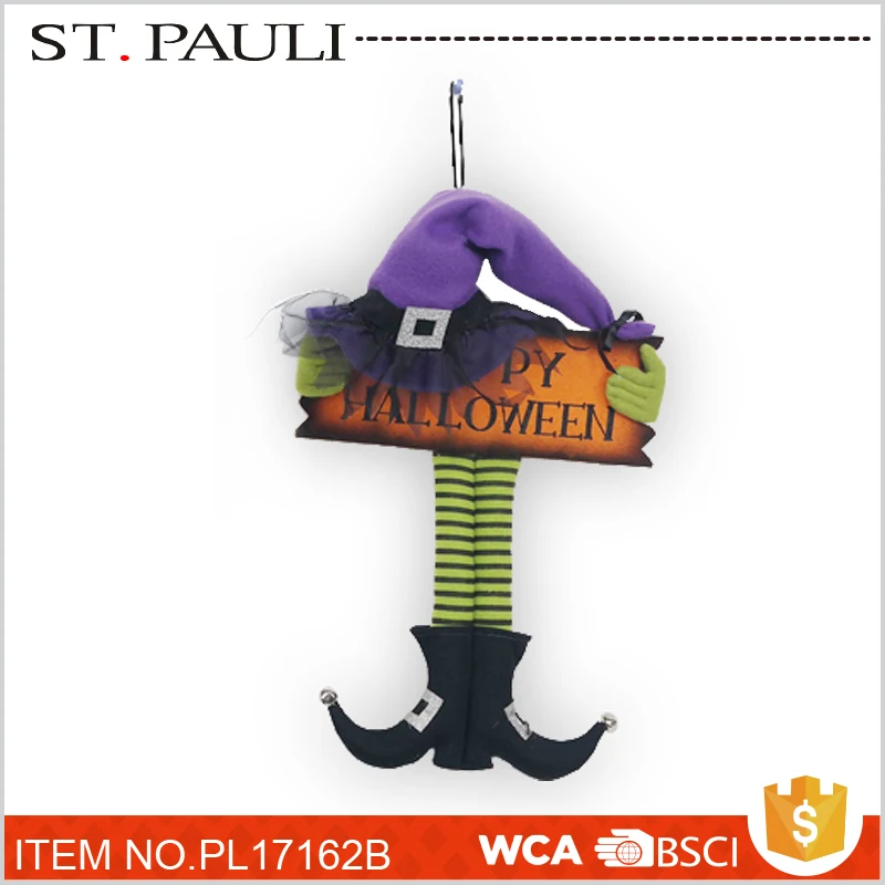 
felt witch sign wall ornament halloween party supplies wholesale china for promotion 