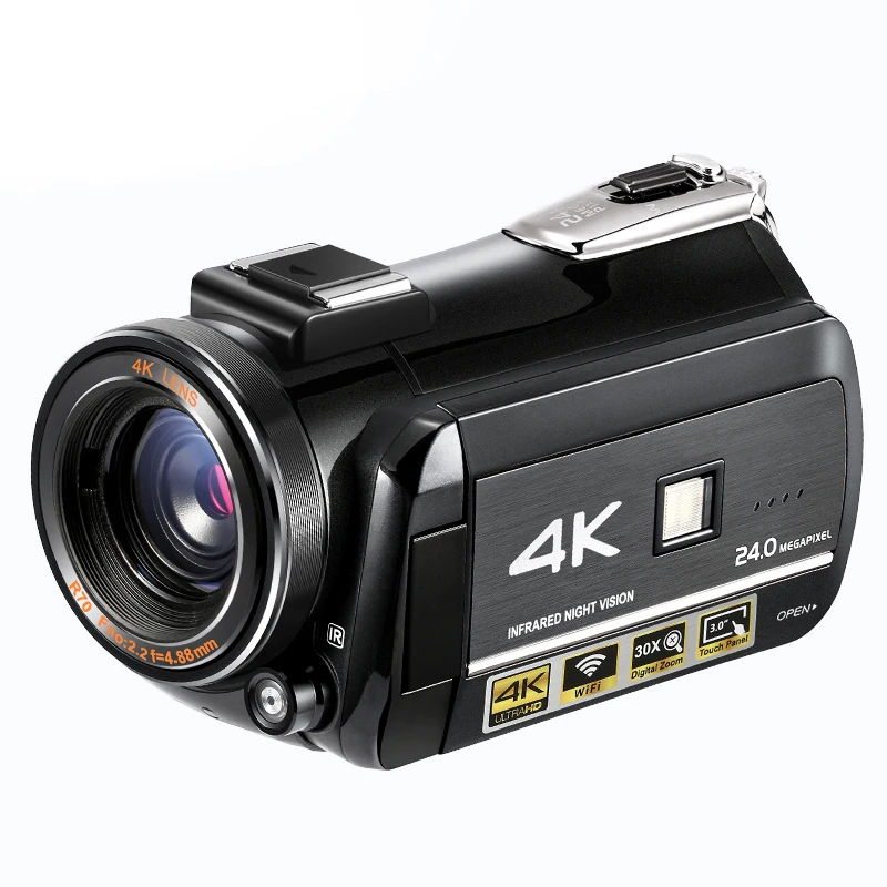 

24 mega pixels/30 x Digital zoom/3.0'' touch display super 4k video recorder