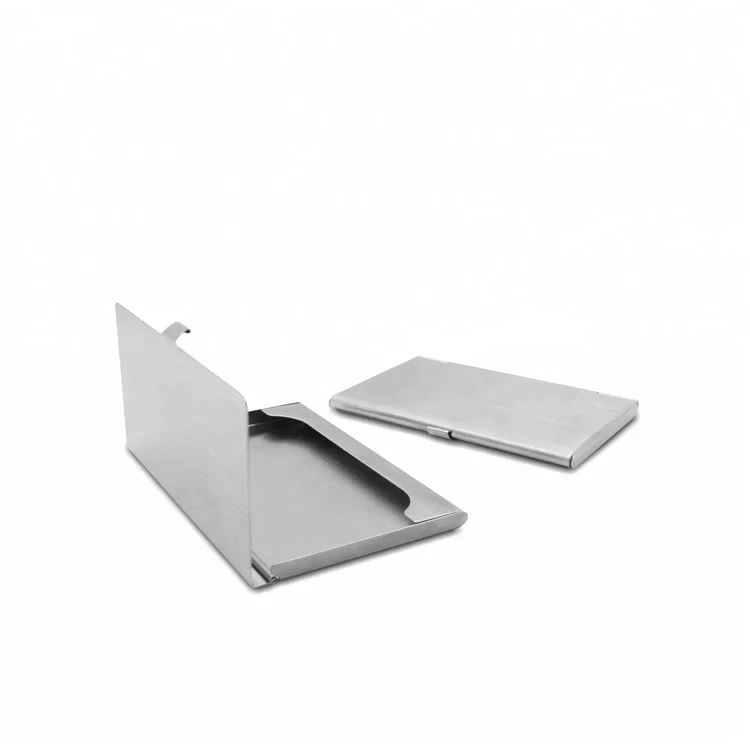 

Hot Sale Stock Cheap Custom Metal Aluminium Business Name Id Card Holder Credit Card Case, Customized