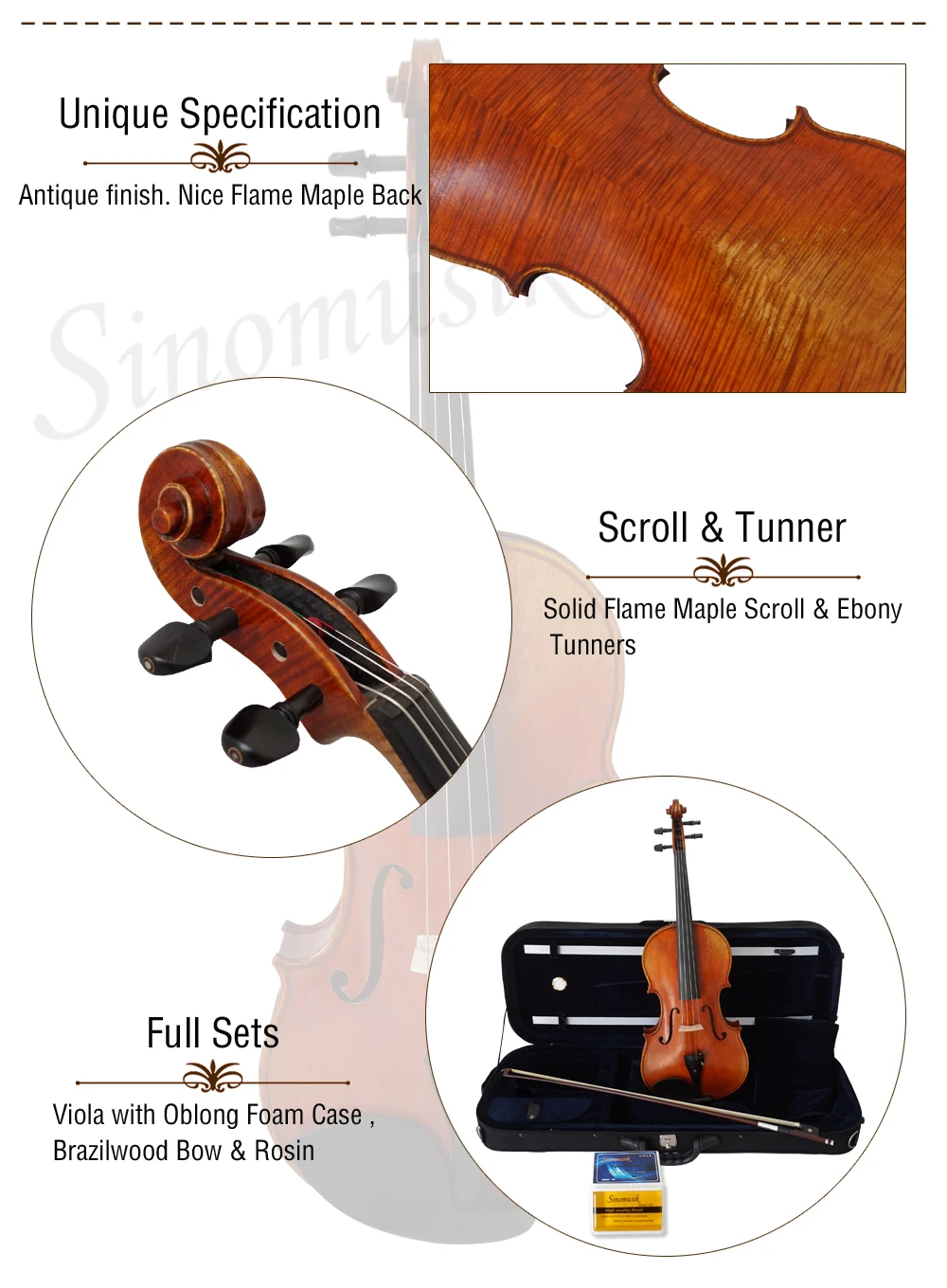 High Grade Viola With Nice Flame Maple Buy Viola,High Grade Viola