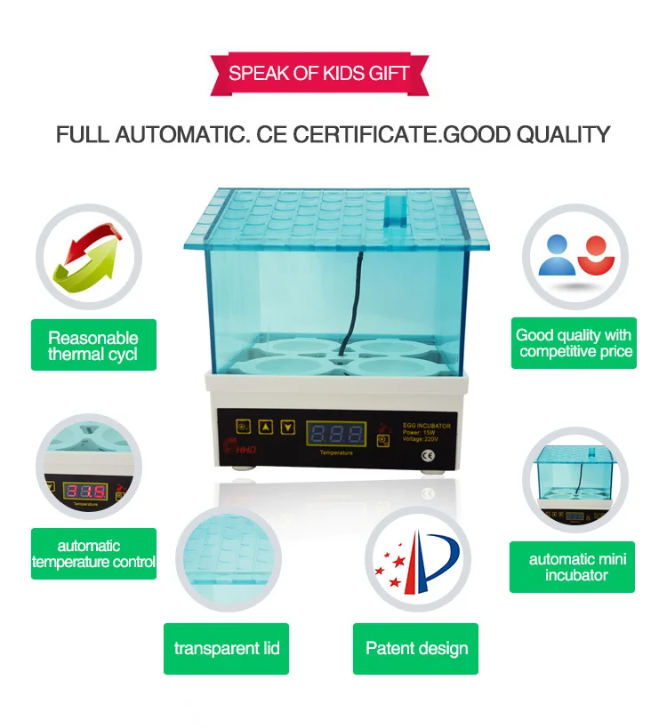 Hot sale full automatic high hatching rate egg incubator 4 mini incubator