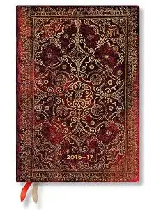 "Carmine" Midi 18-month Academic Weekly Planner, July 2016 to December 2017 (5 X 7)