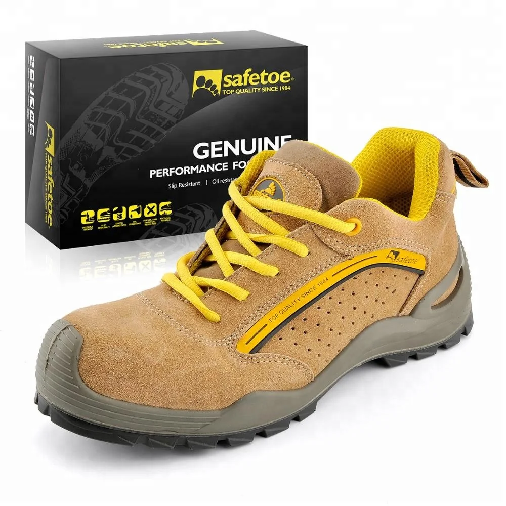 

Brand name genuine cow leather high quality safety shoes