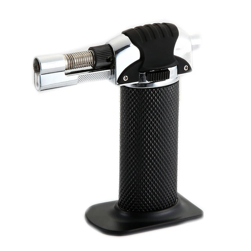 

butane gas lighter torch adjustable flame refillable kitchen cooking torch