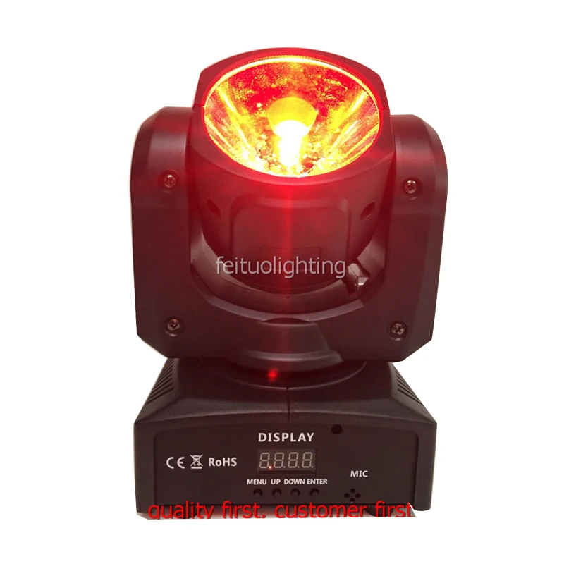 2018 New sound activated party lights dmx rotating super beam 60W led moving head RGBW mini movinghead spot led 60W