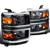 Car Headlight For Chevrolet silverado 2014 2015 2016 2017 Black headlights Head lamp