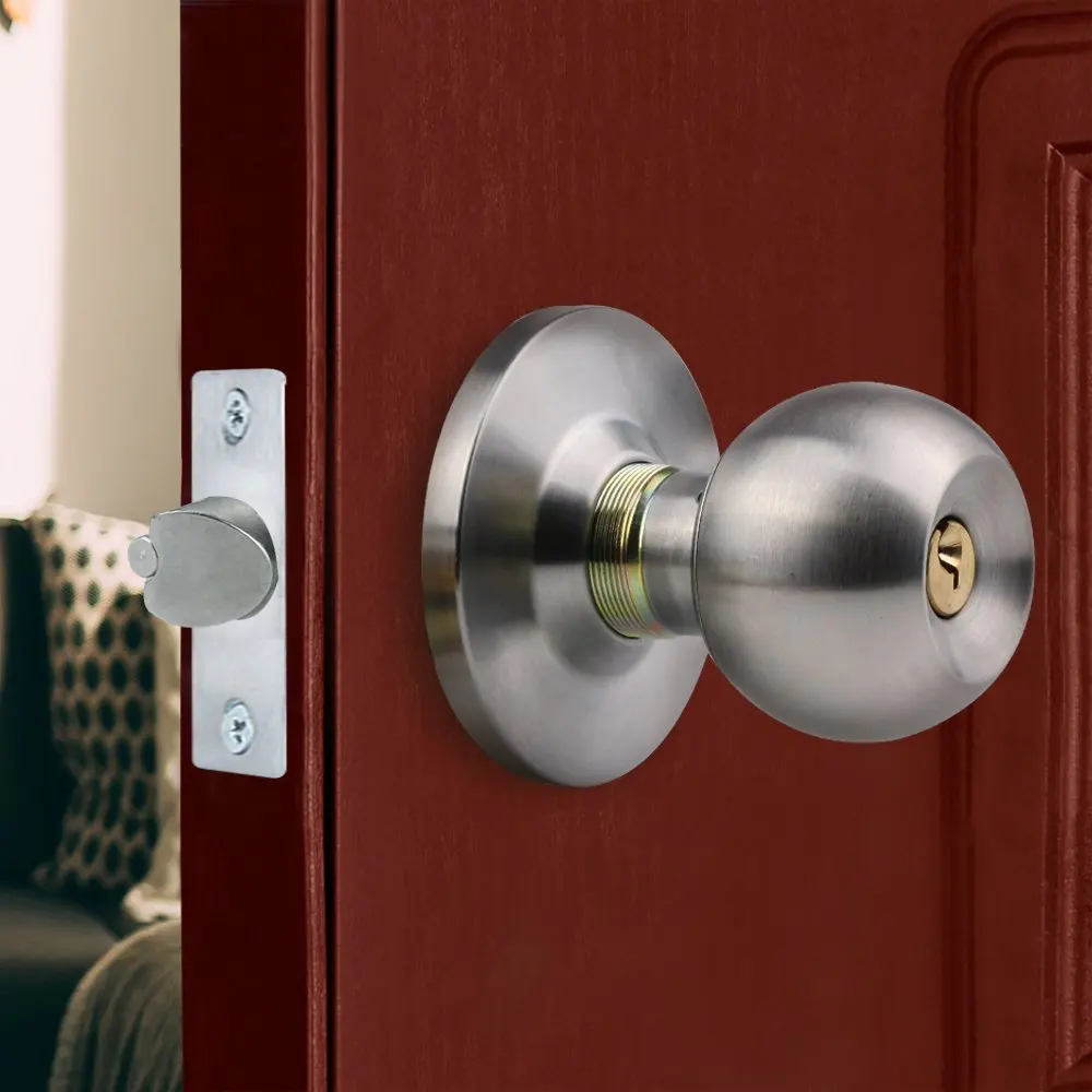 Cylindrical Round Handle Internal Occupancy Bedroom Round Door Handle