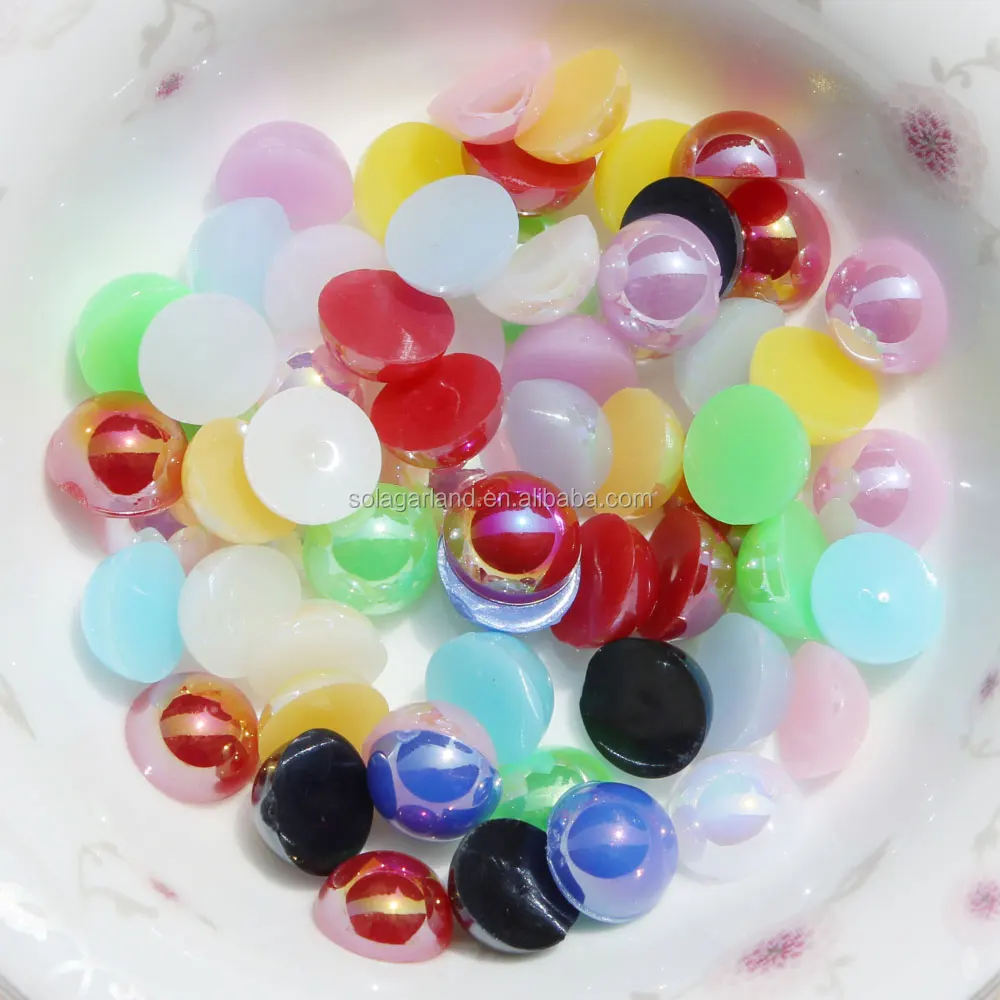 Wholesale 1.5mm half pearls Of Various Colors And Sizes 