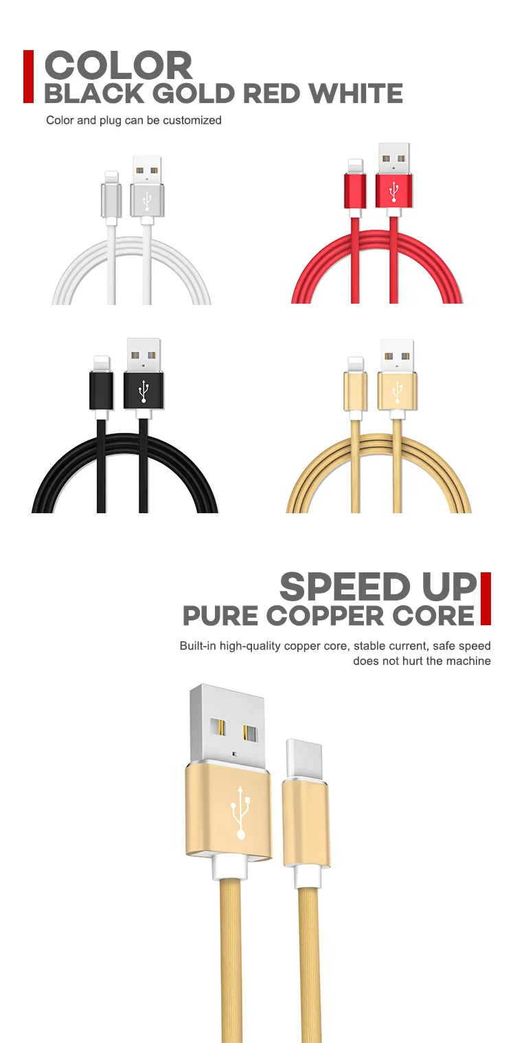 Usb Power High Quality Charging Cable Data Cable Fabric Braided