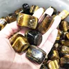 Wholesale natural tiger eye crystal stone cube tumbled stone