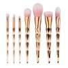 7pcs Diamond Shape Rainbow Handle Make up Brush Set Foundation Powder Blush EyeShadow Lip Brush kwasten Beauty Makeup Tools Kit
