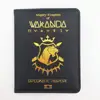 high quality custom logo unique pu leather cover passport holder travel wallet