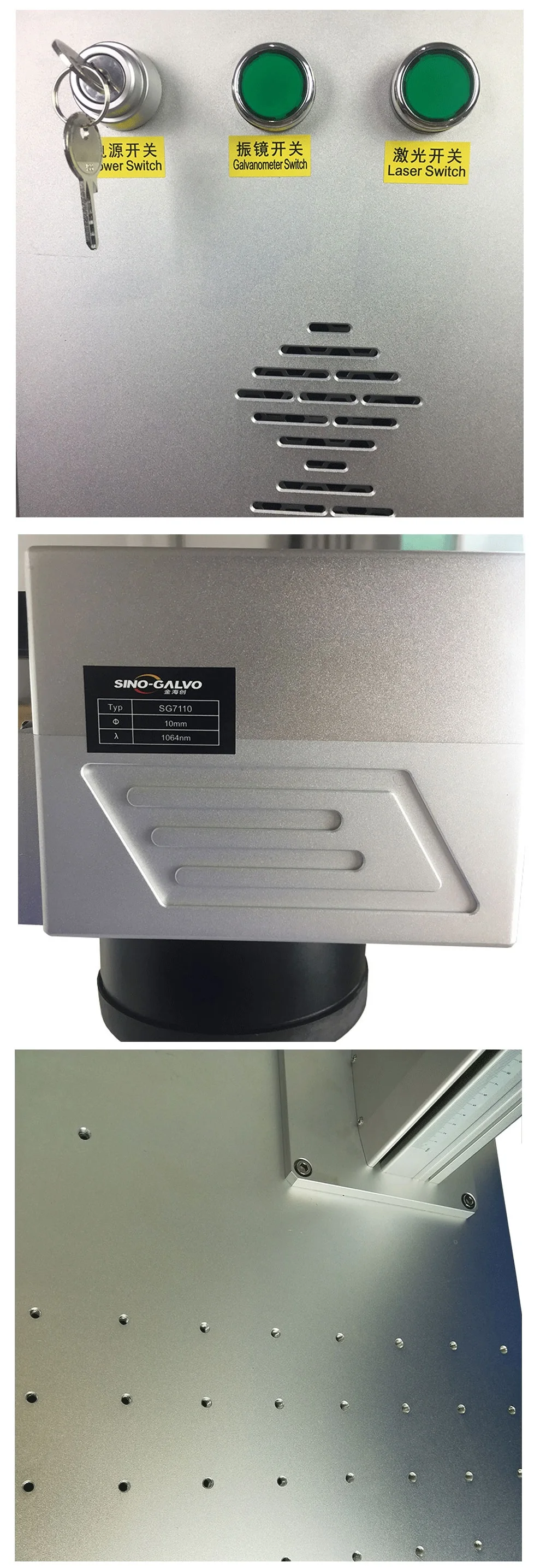 Split Type Mini Portable Laser Engraving Machine 20w 30w 50w Fiber Laser Marking Machine for metal barcode