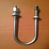 Zinc plated U shaped brackets