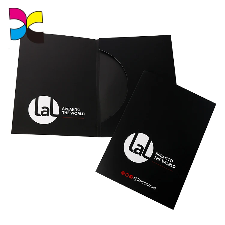 
Silkscreen elegant printing business folder 