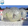 Clear Inflatable roll inside inflatable zorbing ball, PVC/TPU Inflatable Human Hamster Rolling Zorb Ball