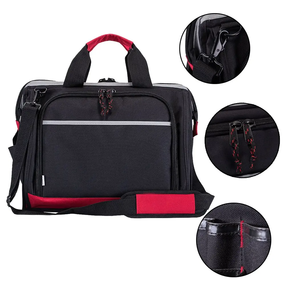 
Wide Mouth Tool Storage Bag Tool Bag with Adjustable Shoulder Strap 