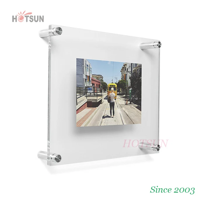 wall mounted clear acrylic poster holder