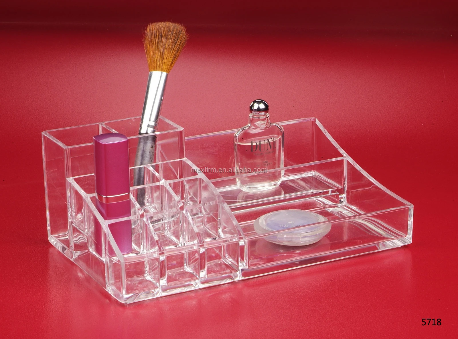 Clear Plastic Cosmetic Organizer Transparent Acrylic Makeup Storage