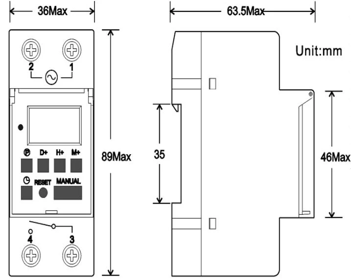 Ahc15a-u-12v-16a 24 Hour Alion Timer Programmable Electronic Timer Switch 220v -