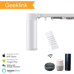 Image of Geeklink Electric Thoughtful Routine Feedback compatible with alexa with timer function smart home motorized curtain system