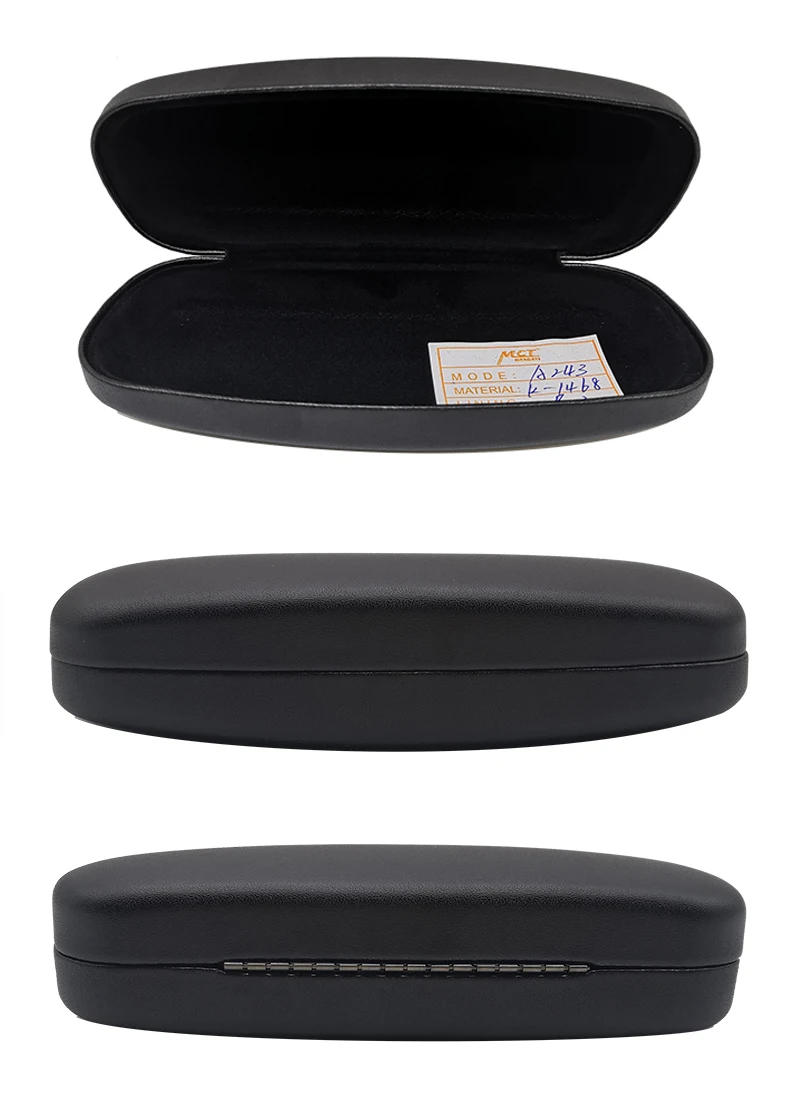 Real Leather Eyewear Case Optical Frame Cases Luxury Leather Case Box