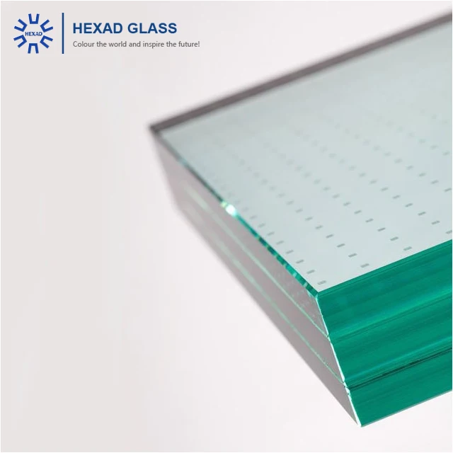 
Ultra White Tempered Laminated Antiskid Staircase Flooring Step Glass 