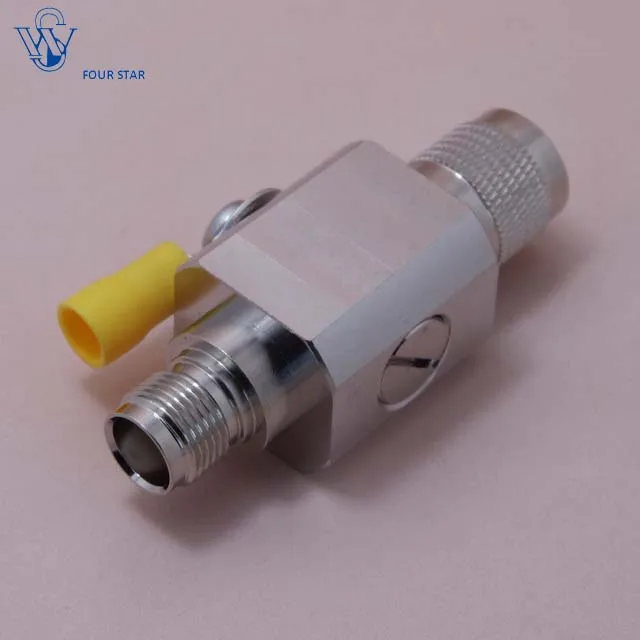 Rf Coaxial Gas Discharge Tube Surge Arrestor With Tnc Male To Tnc