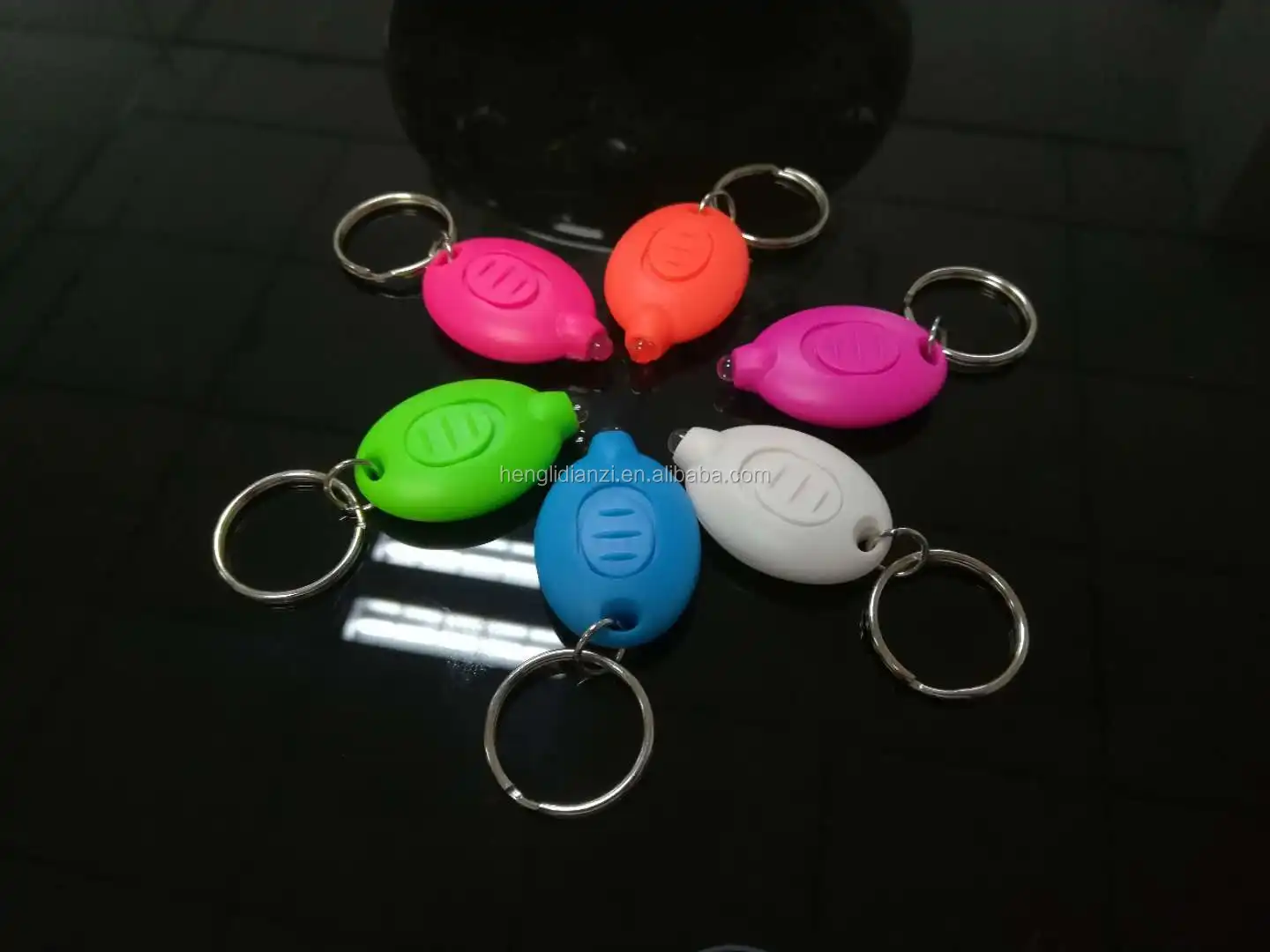 White & Uv Led Keyring Light Mini Led Flashlight Keychains Cute Car Key