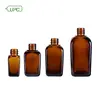 Pharmaceutical rectangular flat amber glass bottles