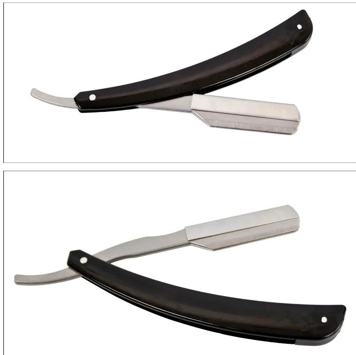 Wooden Straight Edge Razor For Man Stainless Steel Manual Razor Kit
