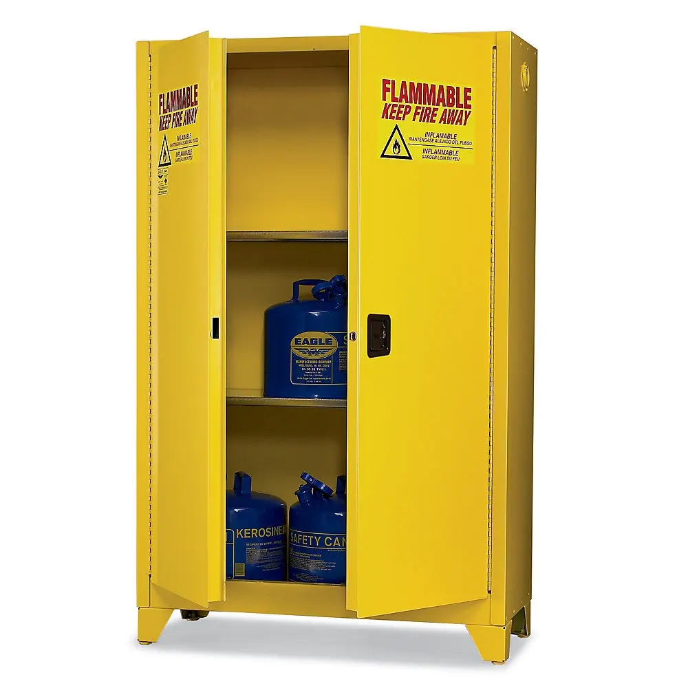 Eagle 1947 Safety Storage Cabinet. Шкаф для хранения ЛВЖ С вытяжкой. Вентиляция шкафов для хранения бензина. Flammable items.