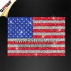 United States national flag personalized glitter iron on heat transfer