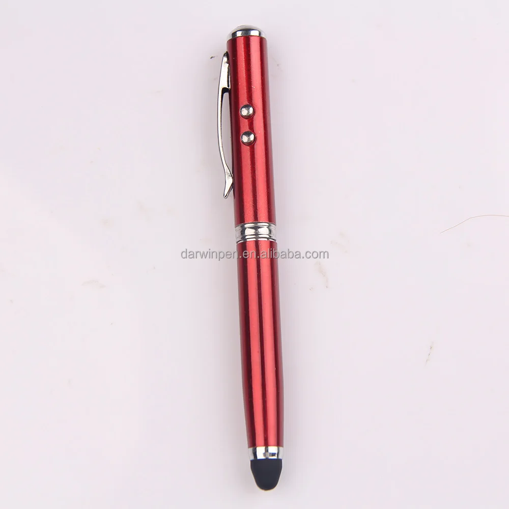 3 in 1 multifunction metal led light touch pen for xoom and laptop