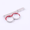 Halloween Funny Finger Bloody Kitchen Knife Pistol Shape Ring Dish Shape Of Pistol Silver Ring