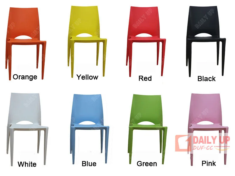 Modern Stackable Bellini Chair Plastic White Leisure Chair Multicolor Hotel Wedding Dining Chair by Creative Designer Europea