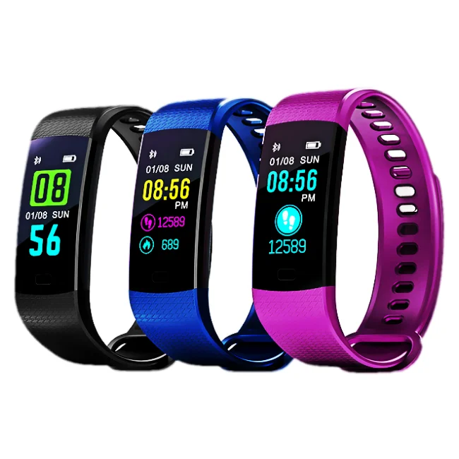 Factory Direct Price Smartwatch 0.96Inch IPS Color Screen Heart Rate/Blood pressure Monitor Wristwatch Custom Sports Bracelet Y5