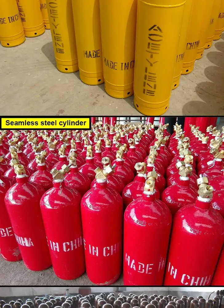 Low Pressure 40l Welding Gas Cylinder Acetylene Gas Cylinder For Sale