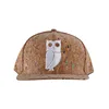 Wholesale custom embroidery cork snapback hat Flat bill wooden snapback cap
