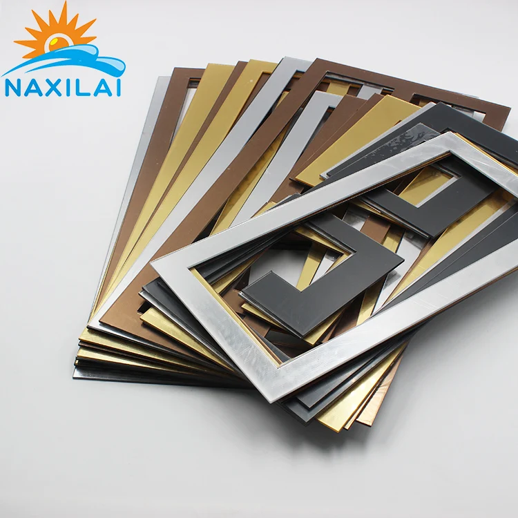 Naxilai Newest Acrylic Mirror Strips Pmma Acrylic Decorative Mirrors